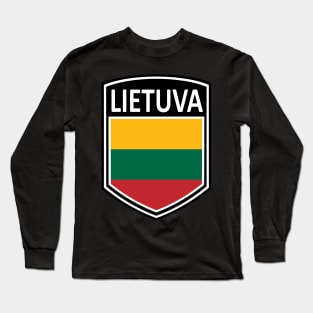 Flag Shield - Lietuva Long Sleeve T-Shirt